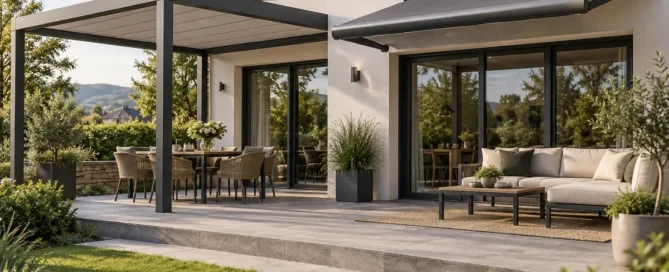 Pergola-Markise und klassische Kassettenmarkise im Vergleich